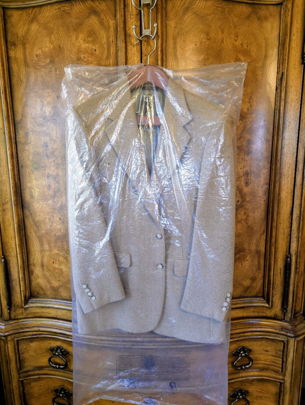Corbin for Dillards (40R) Tan Ventless Sport Coat - Picture 7 of 7